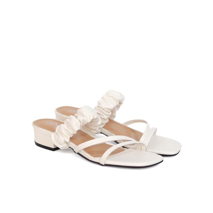 Sandal Heels Wanita - Polla Polly - Ixora White - 37
