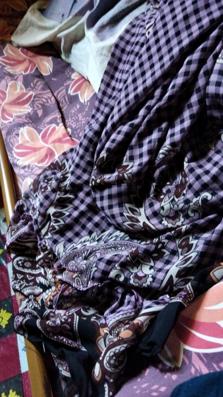 Sch_gamis Ceruty Babydoll Motif Batik/gamis Terbaru/gamis Premium