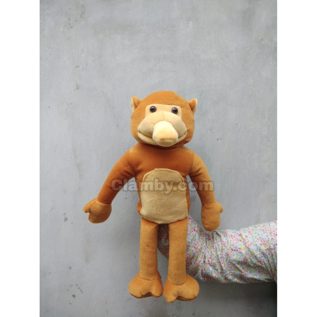 handpupet boneka edukasi boneka dongeng muppet boneka tangan bekantan monyet