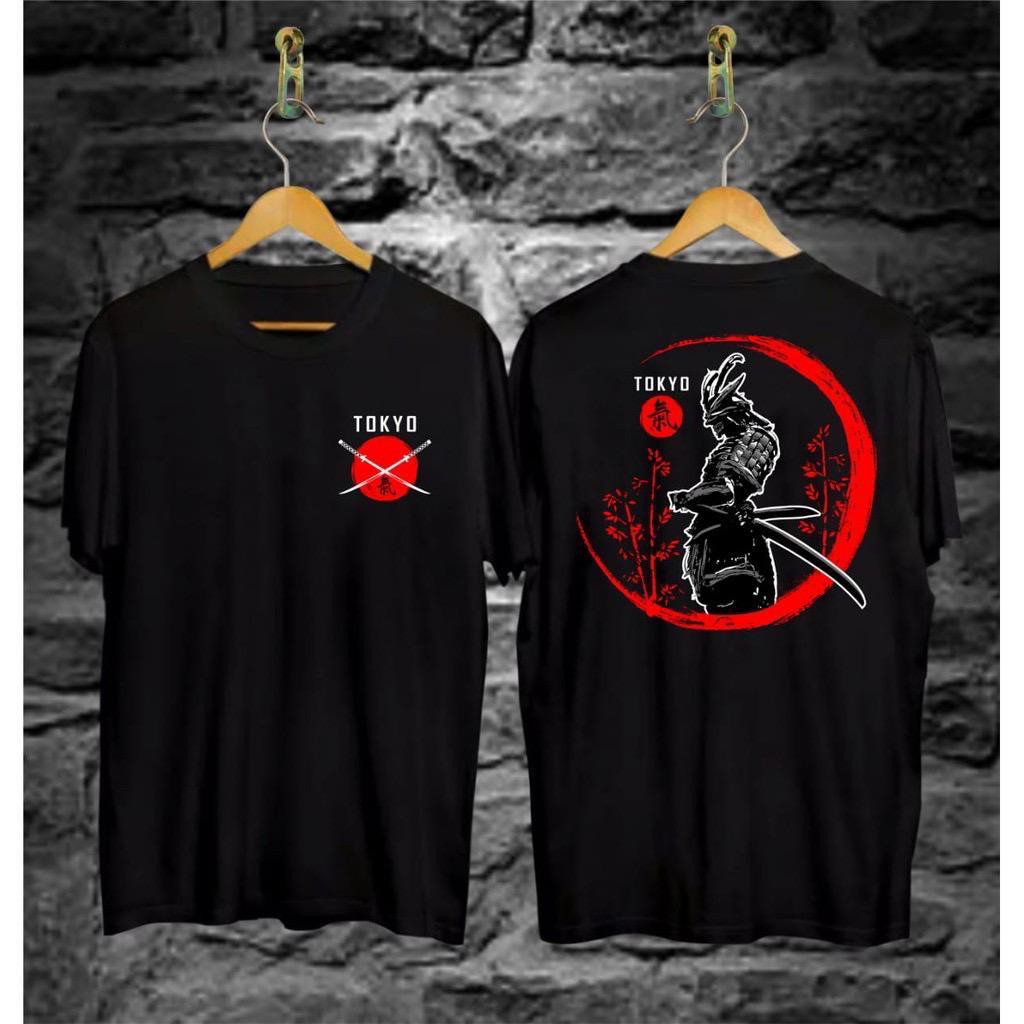 JR Fashion - Kaos Pria Kaos Distro TOKYO SAMURAI JEPANG KD163 Size L & XL