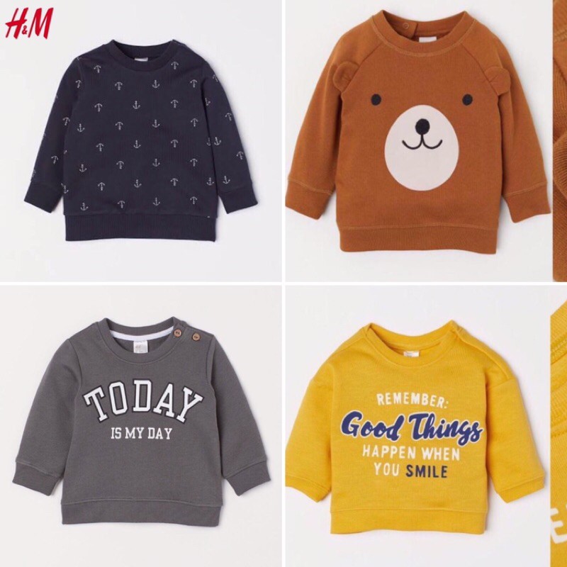 Hm boys tee kaos anak boys sweetshirt setelan carter H&M