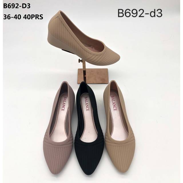 Sepatu Wedges Sulam B692-D3 by Balance