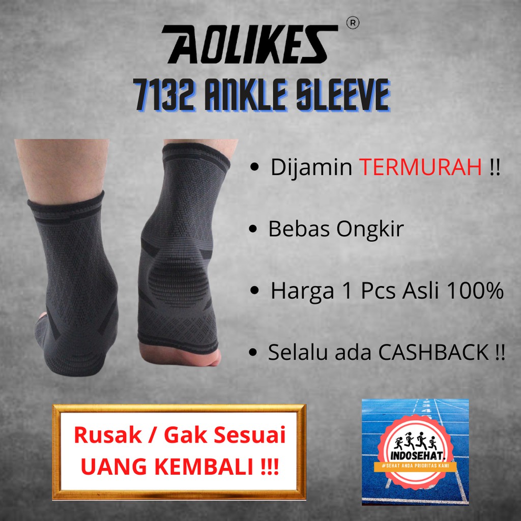 AOLIKES 7132 Ankle Sleeve / Ankle Support - Penyangga Pergelangan Kaki / Deker Pelindung Engkel Kaki