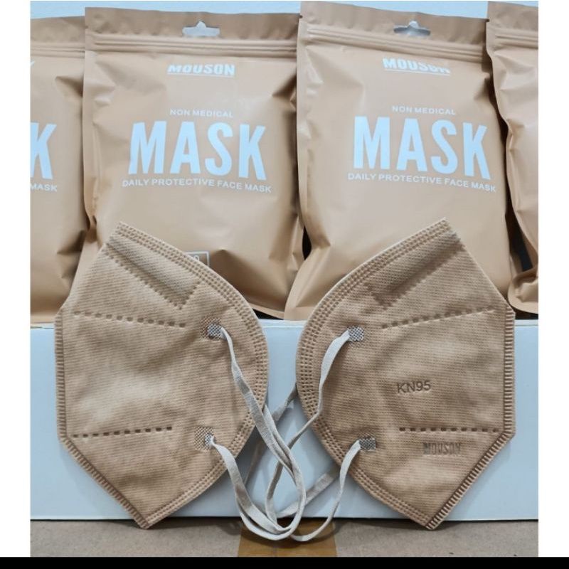 MASKER 5 PLY MASKER KN95 MOUSON WARNA WARNI COFFE DEWASA FACE MASK KN95 N95 - HG