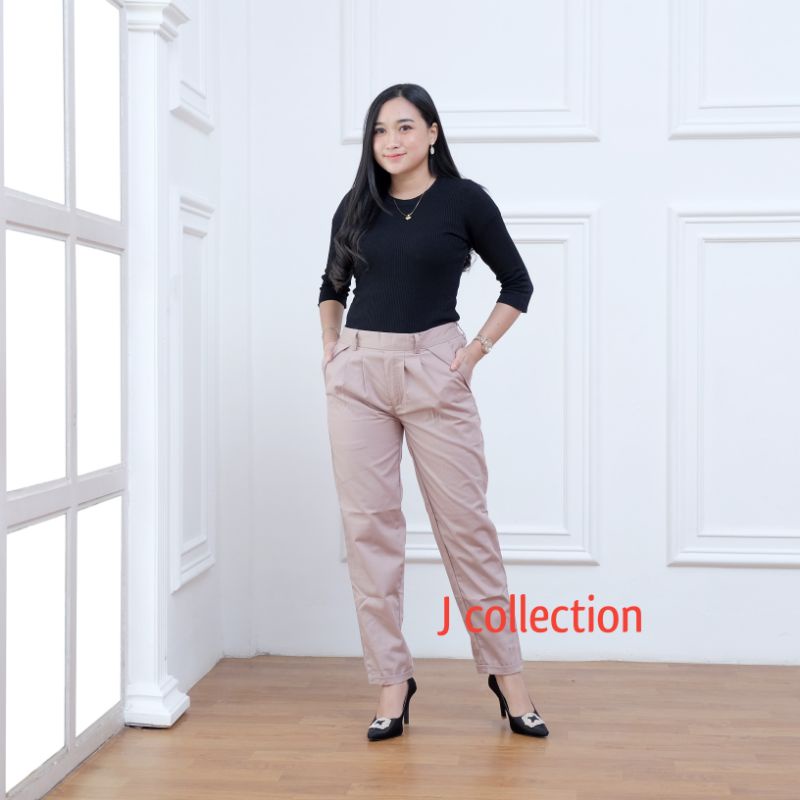 CELANA PANJANG WANITA/AMERICAN DRIL IMPOR/CELANA WANITA SIZE M L XL XXL / J collection