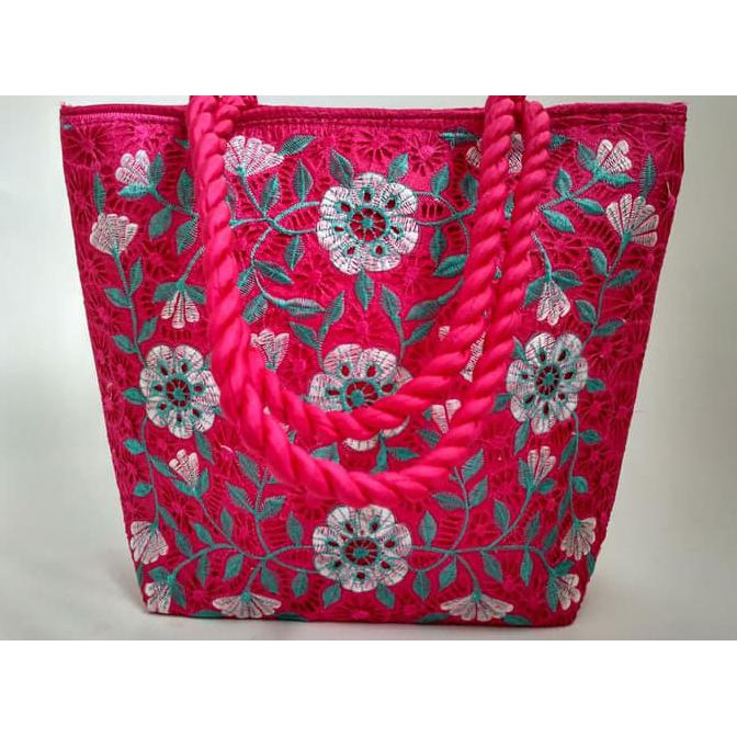 Tas Bordir Tas Bordir Bukittinggi- Pink Bukittinggi Bordiran