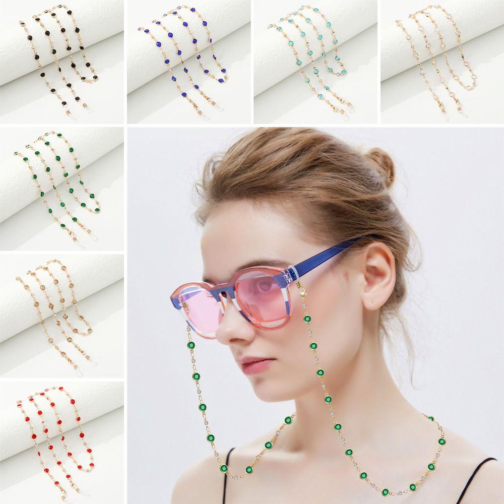 CHOOKYY Rantai Kacamata Fashion Glass Beads Crystal Eye wear Aksesoris