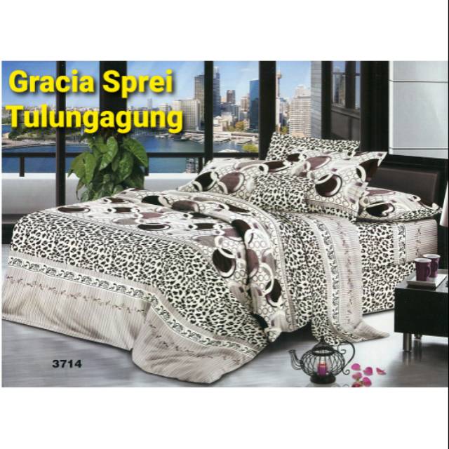 Sprei Disperse Minimalis Putih Hitam
