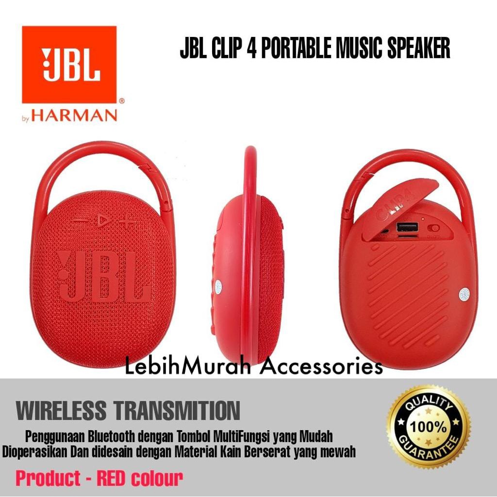 Speaker CLIP 4 Bluetooth Wireless Portable Speaker Clip4 IPX7 Support Mmc Usb BT Super Bass