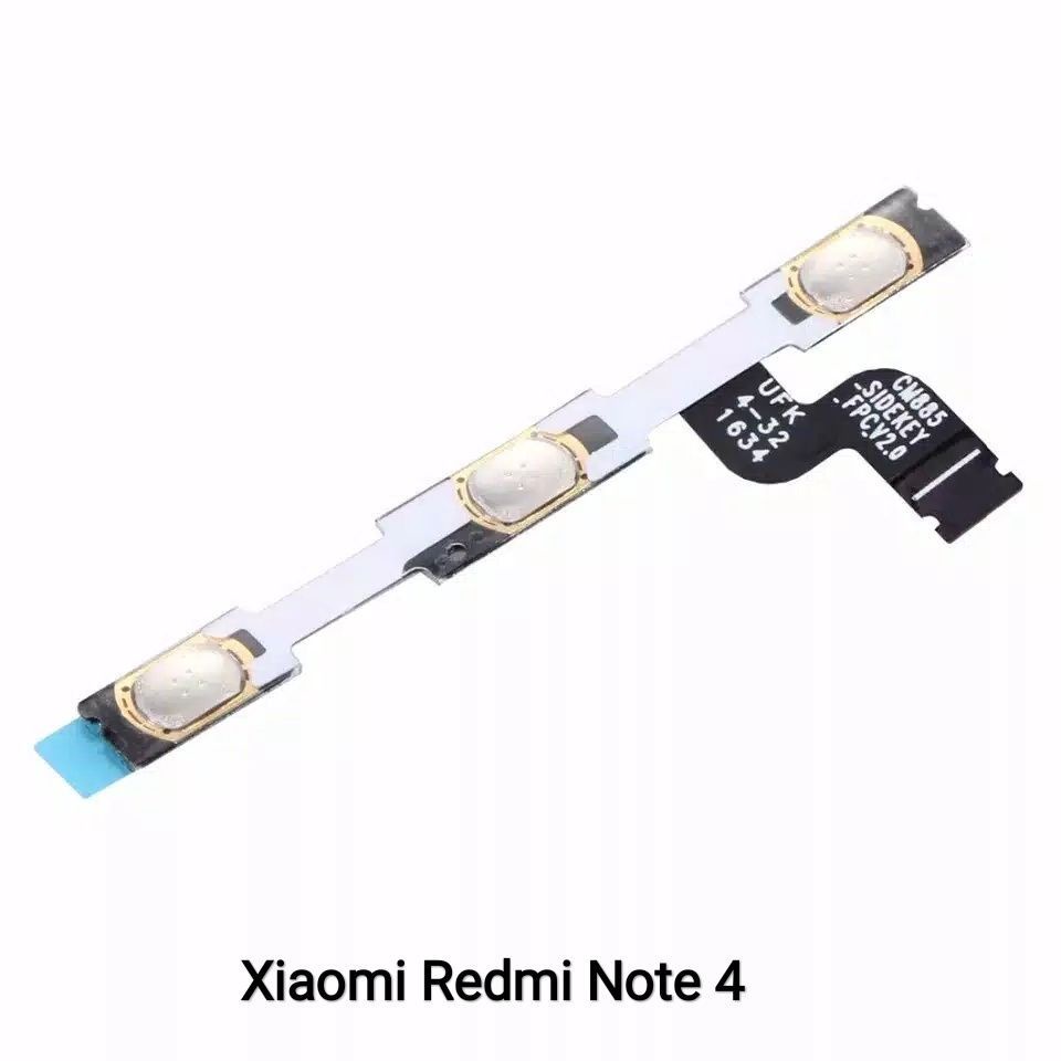 Fleksible On Off Volume Redmi Note 4 Mediatek | Flexible On Off Volume Xiaomi Xiomi Redmi Note 4 Original