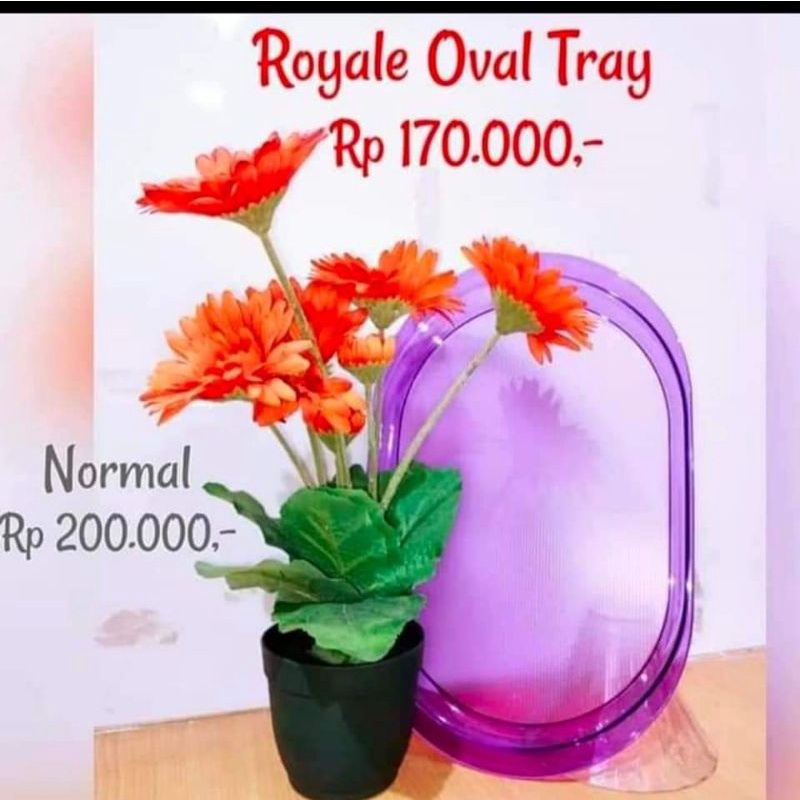 Best Seller Royale Oval Tray Nampan nBE7WJs555G8Y