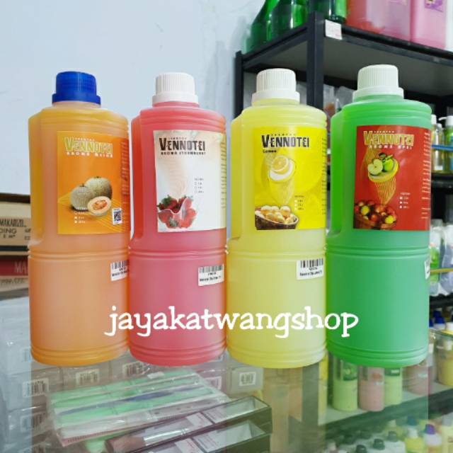 VENNOTEI SHAMPOO Botol Vennotel 1 L / 1000 ML Aroma Melon / Strawberry / Lemon / Apel - Venotel