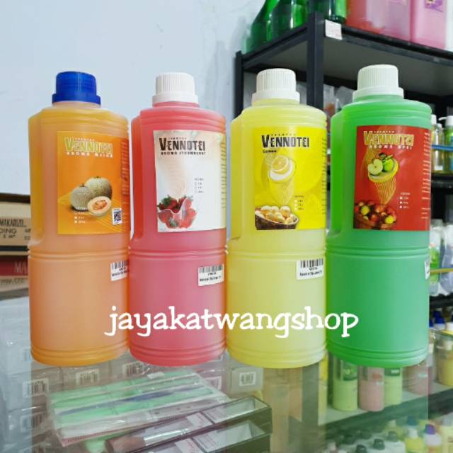 VENNOTEI SHAMPOO Botol Vennotel 1 L / 1000 ML Aroma Melon / Strawberry / Lemon / Apel