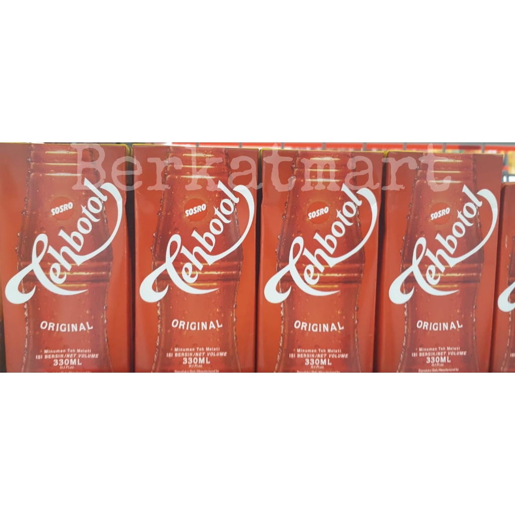 TEH BOTOL SOSRO KOTAK ORIGINAL 330ML