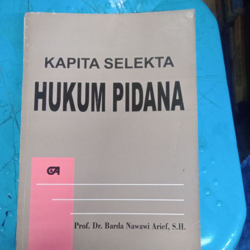 kapita selekta Hukum pidana