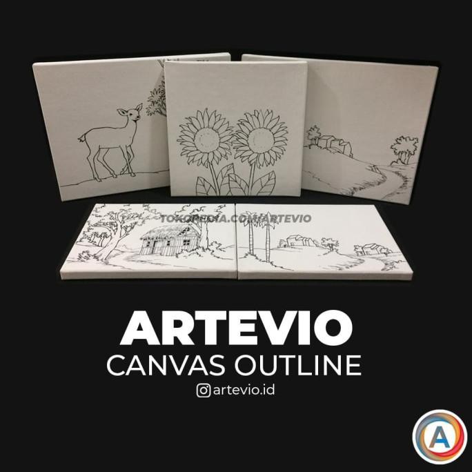 

Ready Stok! Kanvas Lukis Outline Uk.30X40 - Pemandangan Murah