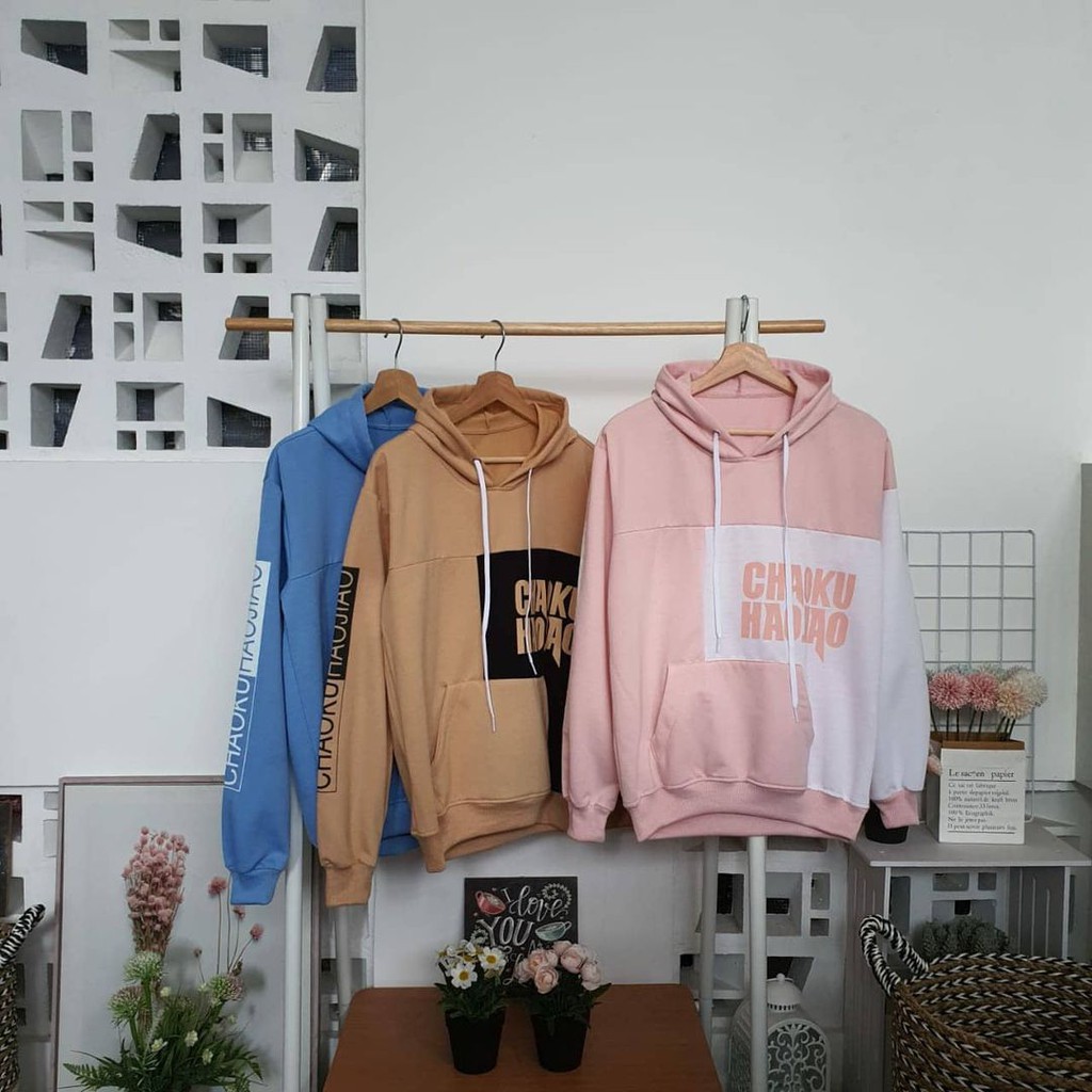 Sweater HOODIE CHAOKU HAOJIAO bisa untuk Pria/Wanita