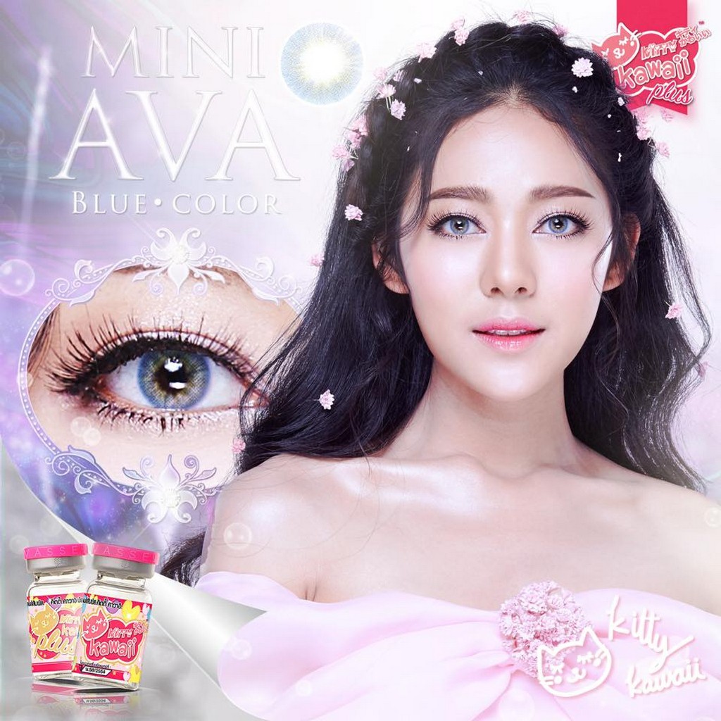 Softlens Kitty Kawaii Mini Ava Blue Biru