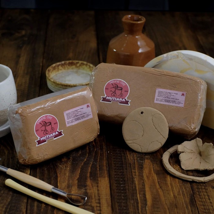 Hot sale   Clay Tanah Liat Lempung 1/2 kg Prakarya   Hanya di Toko Awal