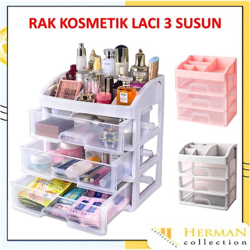 RAK KOSMETIK 3 Susun / RAK Meja Organizer 3 Susun Serbaguna