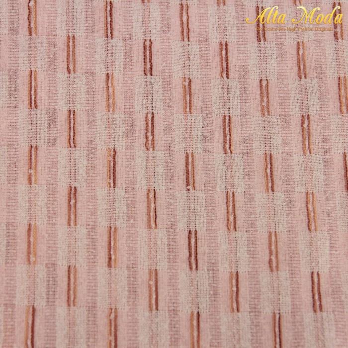 Kain | Kaftan Jacquard Berserat Warna Strawberry (1M) (Alta Moda)
