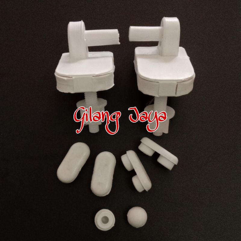 Baut Engsel Kaki Cover Toilet TOTO TC 505 - Baud Mur Sekrup Tutup WC Closet Duduk