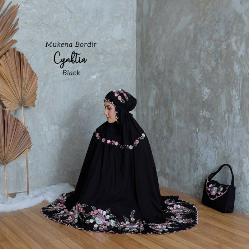 Mukena Premium CYNTHIA Jumbo Bordir Tasik Rayon Super Bali