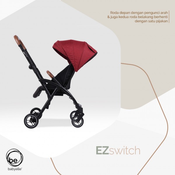 Babyelle EZ Switch S 523 RS Stroller travel reversible handle bisa hadap ibu kereta bayi baby elle s523 mewah