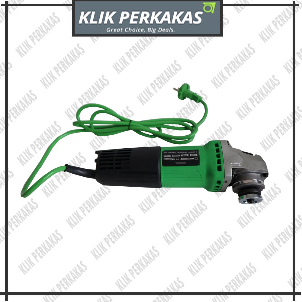 Tekiro Ryu Mesin Gerinda RSG100-3 Listrik 4&quot; Free 1 Botol Rexco 220ml