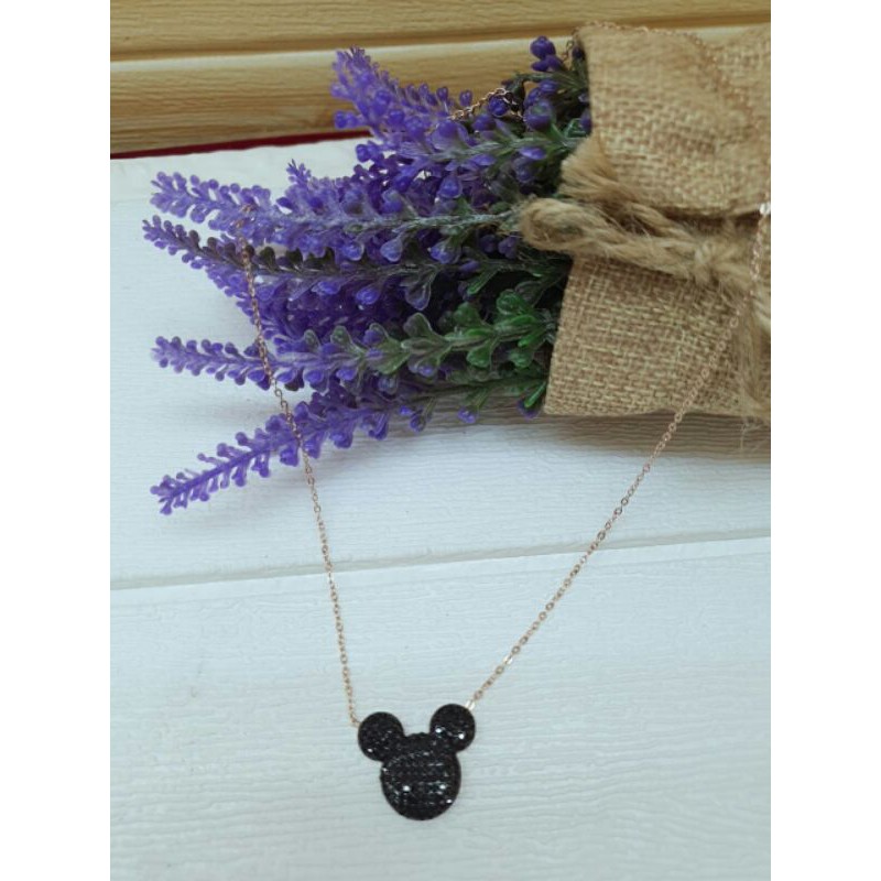 kalung titanium mickey / kalung mickey asli titanium