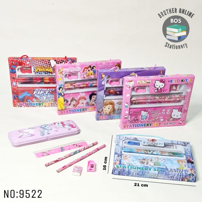 

FBI Set Alat Tulis Fancy Set/Stationery Set/Kado Anak/Hampers/Paket