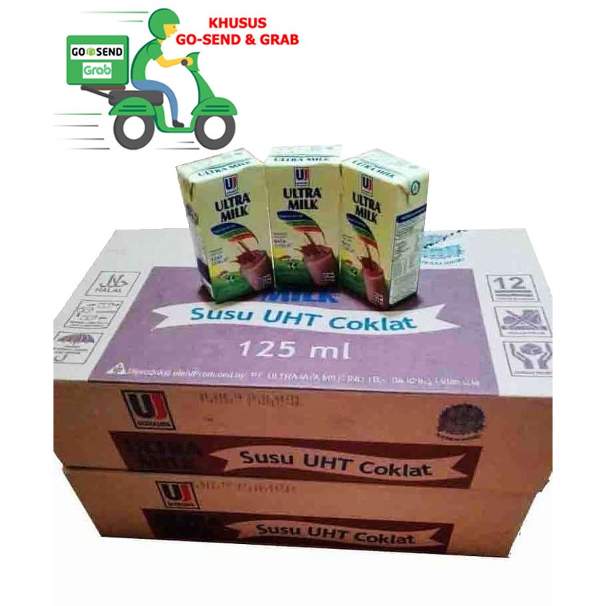 Susu Ultra Milk Coklat 125 Ml 1 Karton Isi 40 Pcs | Shopee