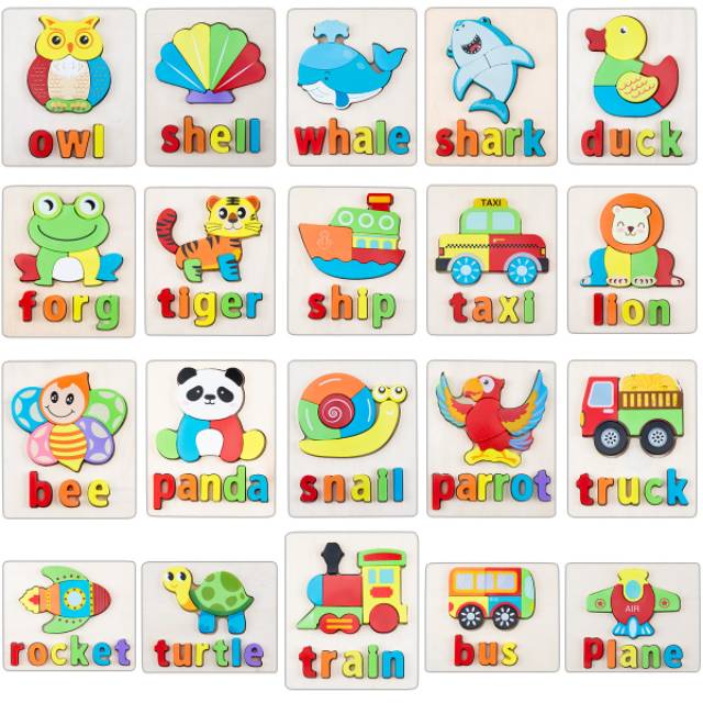 PUZZLE 3D TIMBUL PREMIUM / MAINAN EDUKASI JIGSAW PUZZLE 3D PREMIUM