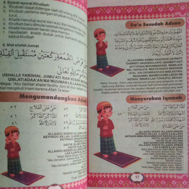 Buku Materi Hafalan Shalat Doa Hadits Dan Juz Amma Perkata Untuk Anak