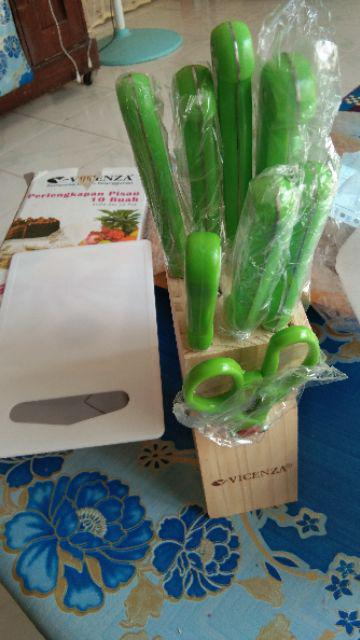 Pisau Set Vicenza V920k - Pisau Dapur Aneka Warna Berkualitas Original Vicenza