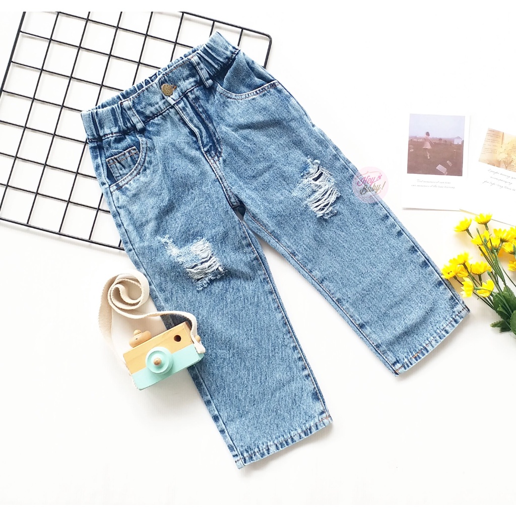 Celana Jeans Anak Cowok Cewek Import Usia 1 2 3 4 Tahun Celana Anak Model Kekinian Bahan Berkualitas