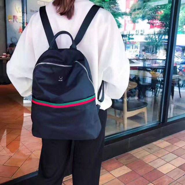 Tas BACKPACK GUCCI GD Bags Waterfproof Parasut Hardware Silver (812)