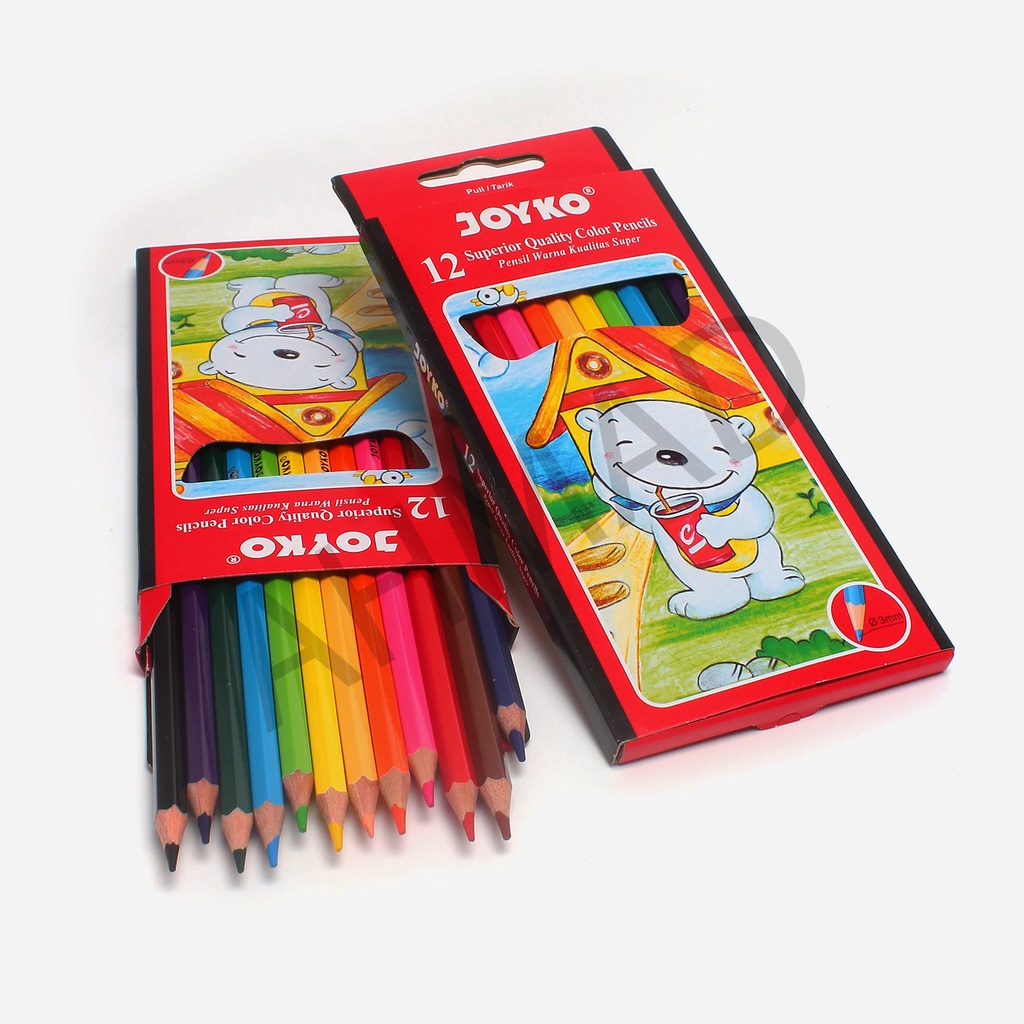

Joyko CP-12PB Pensil Warna 12 Panjang [ SET ]
