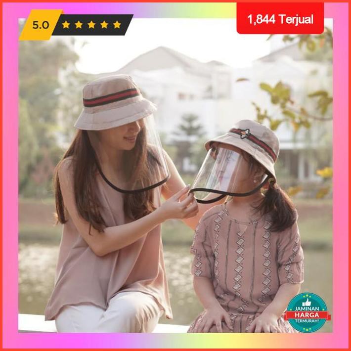 Big Sale Topi Face Shield Anti Corona Gucci Bee Bucket Hat Original Anak Dewasa - Anak Promo