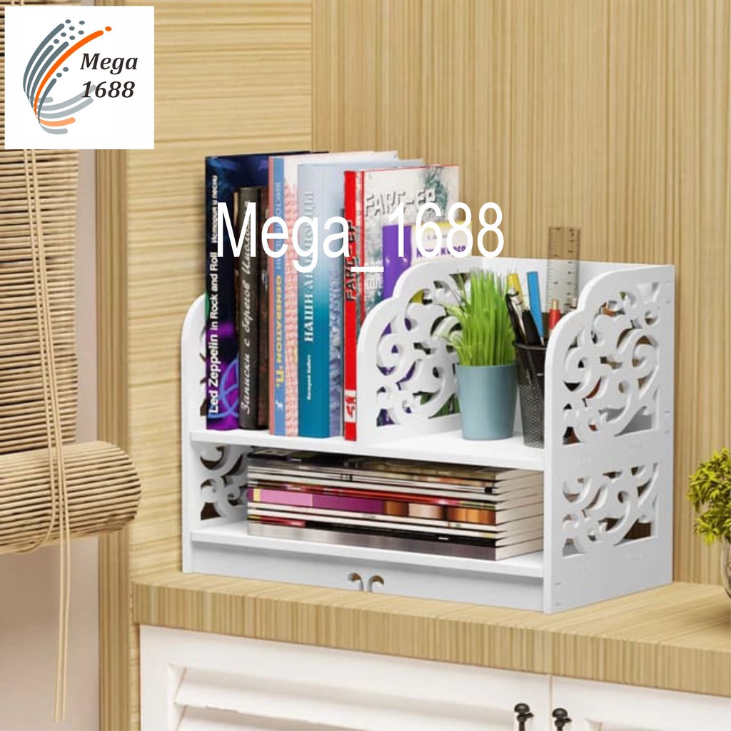 Mega_1688 Desktop storage Rak vintage rak buku shabby chic MG335