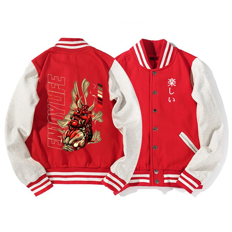 Zipper Ziper Jaket Hoodie Hudi Baseball jepang jepun harajuku jumbo bigsize pria wanita ukuran m l xl xxl xxxl xxxxl xxxxxl