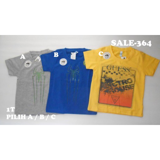 SALE Kaos Atasan Anak Co satuan (sale-364)