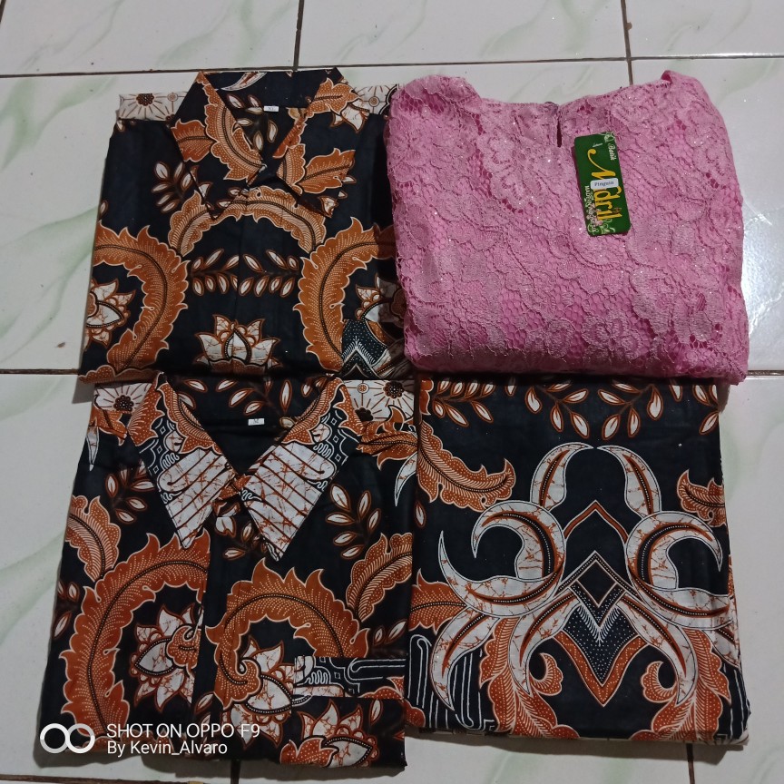 [new Arival Termurah] Couple Batik Pinguin Denada Brukat Halus Super Maura