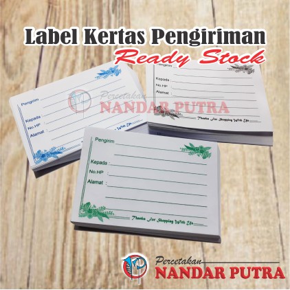 

(100 lb ) Label pengiriman kertas olshop murah/ready stock