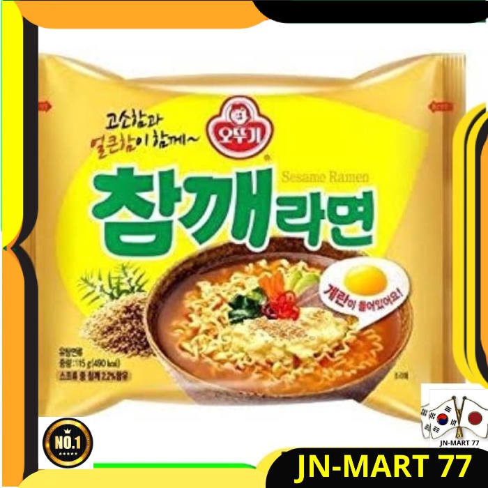 

KOREAN FOOD/MIE KOREA OTTOGI SESAME RAMEN WITH EGG 115 GR IMPORT ORI