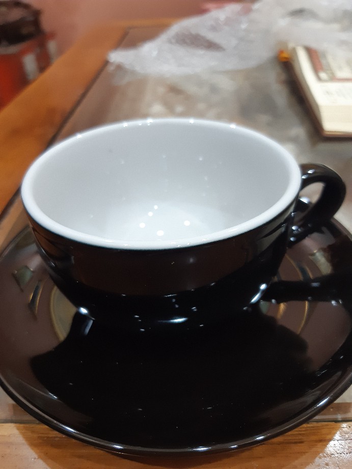 Cangkir Set Cafe Hitam 6 Pasang