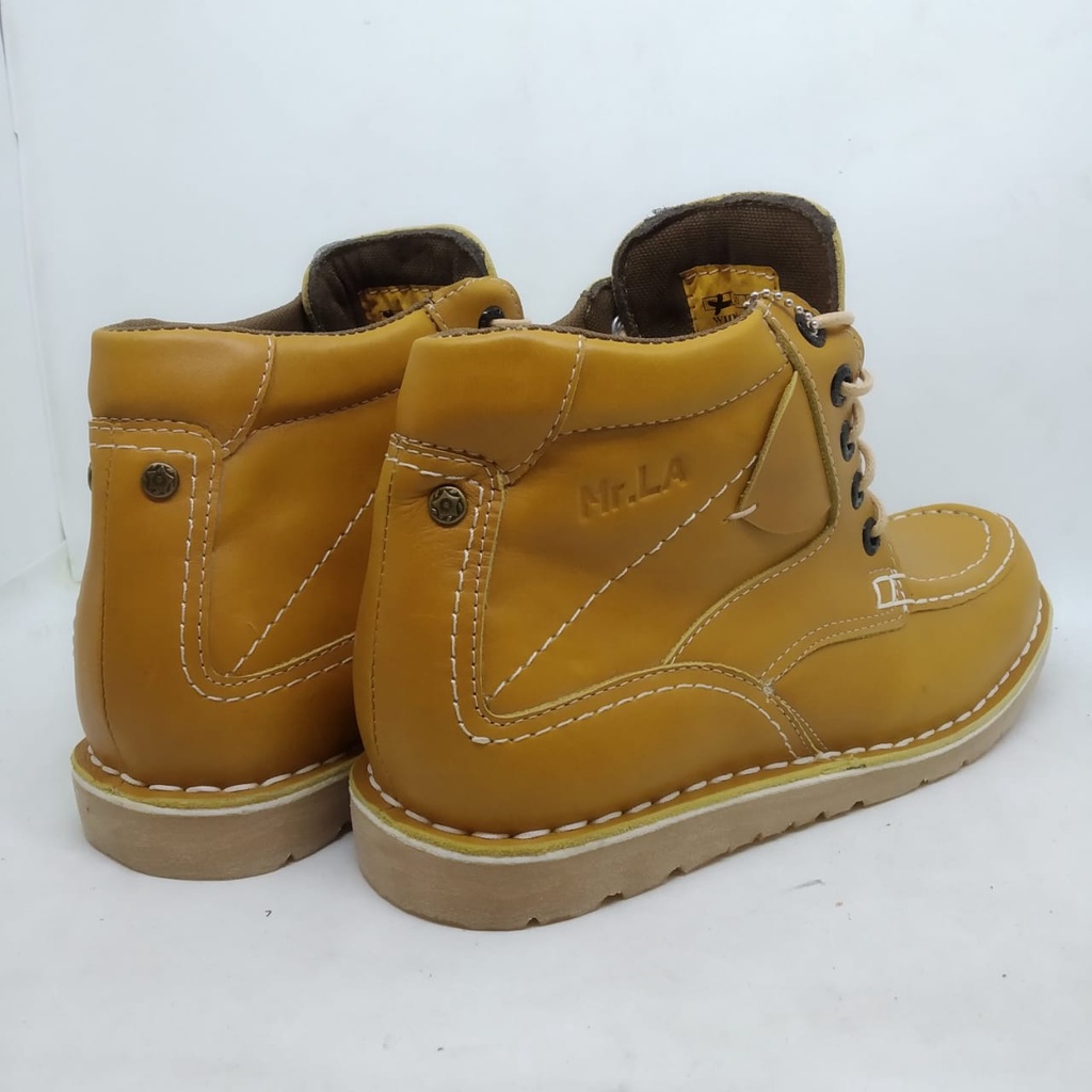 Sepatu kulit Mr.LA boots pria kulit original model 9001 LA Terlaaris