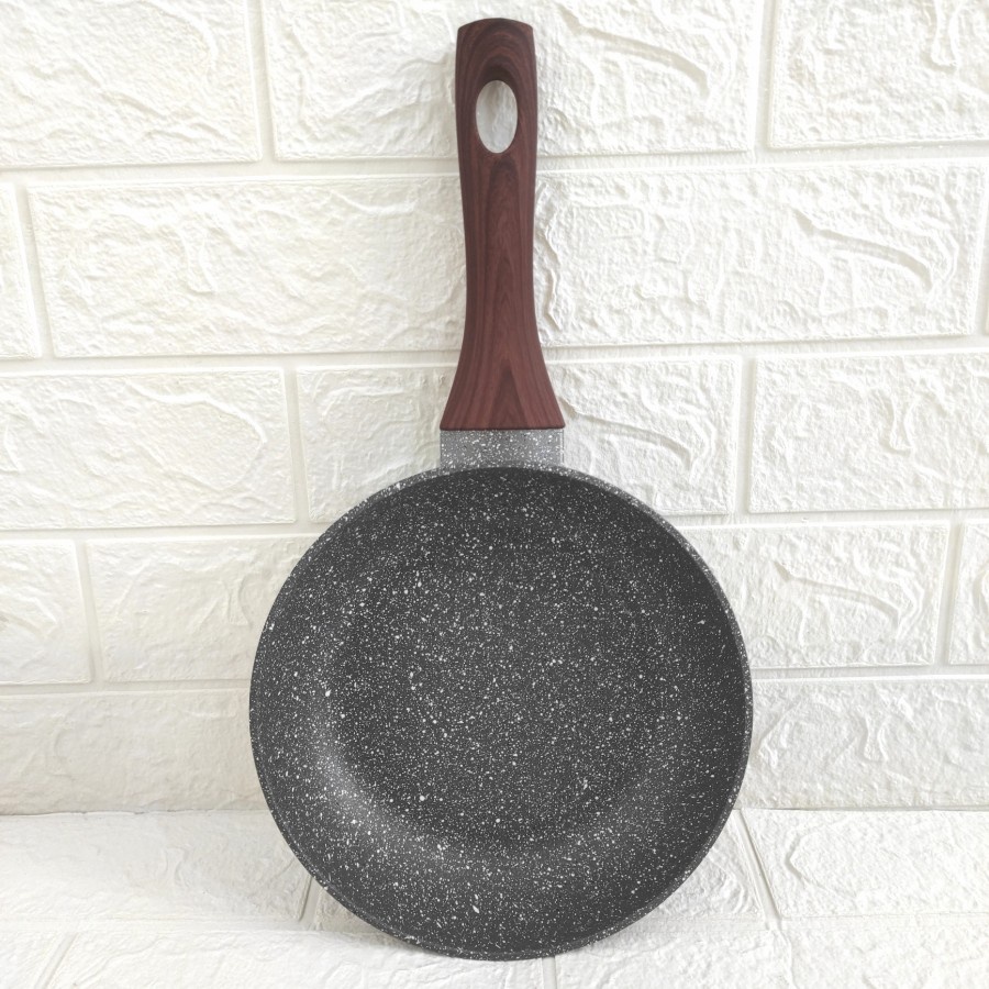 Deep Fry Wok Cypruz Wajan Induksi Ceramic Marble Kuali Penggorengan 20 cm