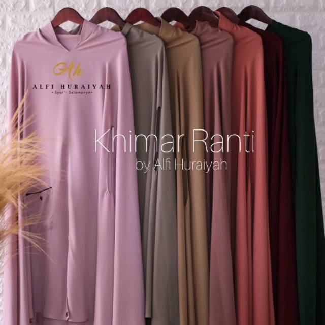 KHIMAR RANTI MULTIFUNGSI ANTEM ANTI TEMBEM BY ALFI HURAIYAH
