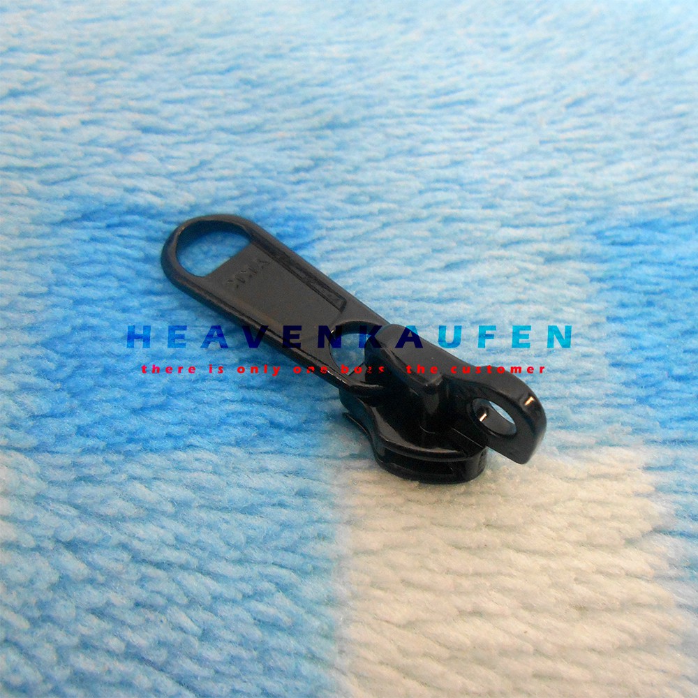 Kepala Resleting / Kepala Zipper Tanduk YKK No 8 Hitam